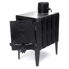 Пічка-буржуйка з радіатором та варильною поверхнею 4 кВт, 350 х 250 х 460мм