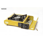 Портативна газова плита Сушеф СИЛА одноконфоркова з п'єзопідпалом та перехідником