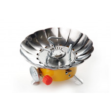 Портативна газова плита Тюльпан СИЛА з вітрозахистом 210*210*100мм