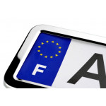 Рамка номерного знака металлическая (хром)