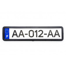 Рамка номерного знака металева (чорний матовий)