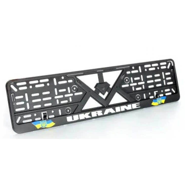 Рамка номерного знаку пластик книжка з написом Ukraine