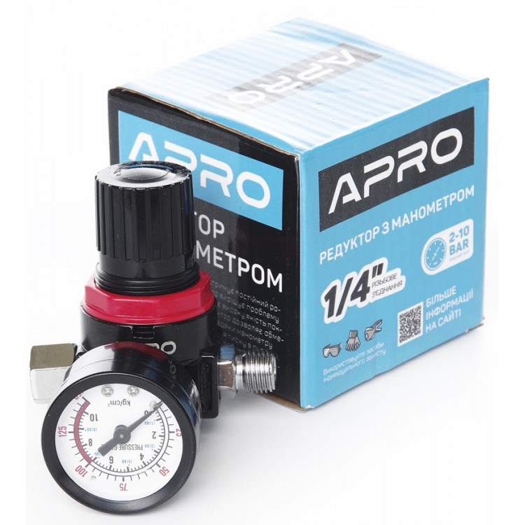Редуктор с манометром 1/4` APRO