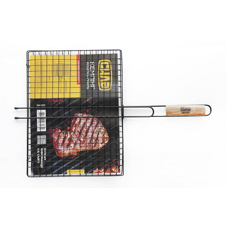 Решітка - гриль СИЛА плоска мала (58*40*30см) з антипригарним покриттям