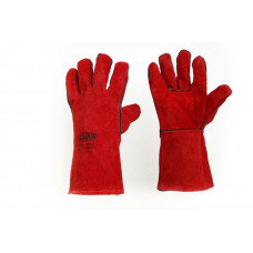 Рукавиця крага на підкладці червона довга 10,5 розмір, клас ВС, довжина 35см Сила
