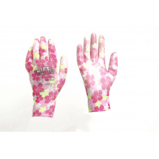 Рукавички синтетичні помаранчеві з чорним поліуретановим покрит 10 розмір Сила