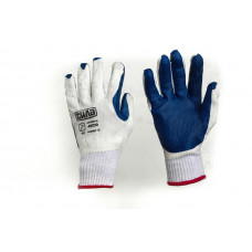 Рукавички СКЛО з синім латексним покриттям 10 р СИЛА