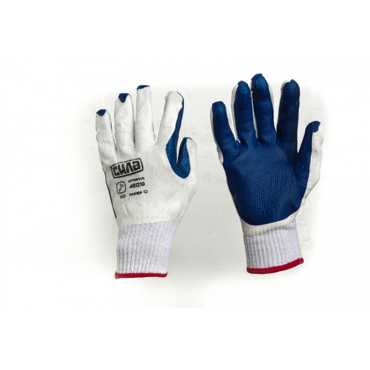 Рукавички СКЛО з синім латексним покриттям 10 р СИЛА