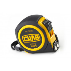 Рулетка 5 м*19 мм СИЛА прогумована з магнітом