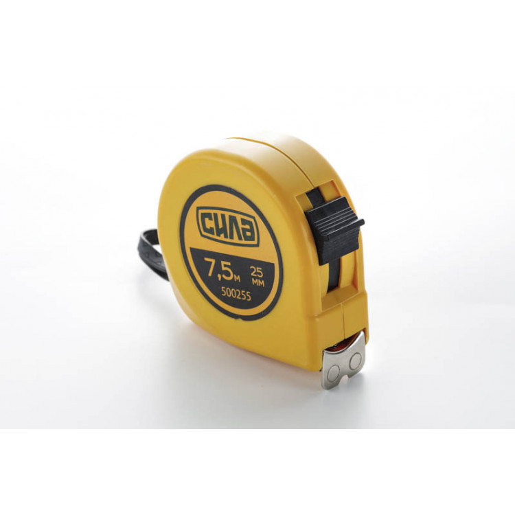 Рулетка 7,5 м*25 мм СИЛА Стандарт