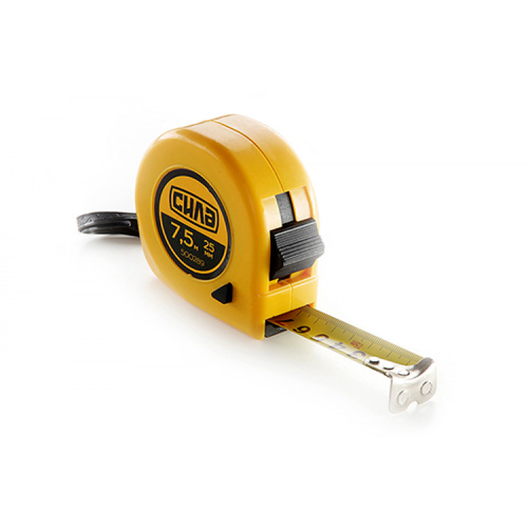 Рулетка Стандарт з магнітом 7,5 м х 25 мм