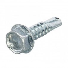 Саморіз з шестигранною головкою 5.5х32 DIN 7504K цинк білий з посил. свердлом по металу (пач. 50шт)