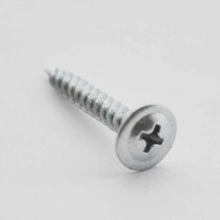 Саморіз із прес-шайбою 4,2*14 гострий цинк білий (пач. 200 шт.)