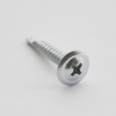 Саморіз із прес-шайбою 4,2*14 зі свердлом цинк білий (пач. 200 шт.)