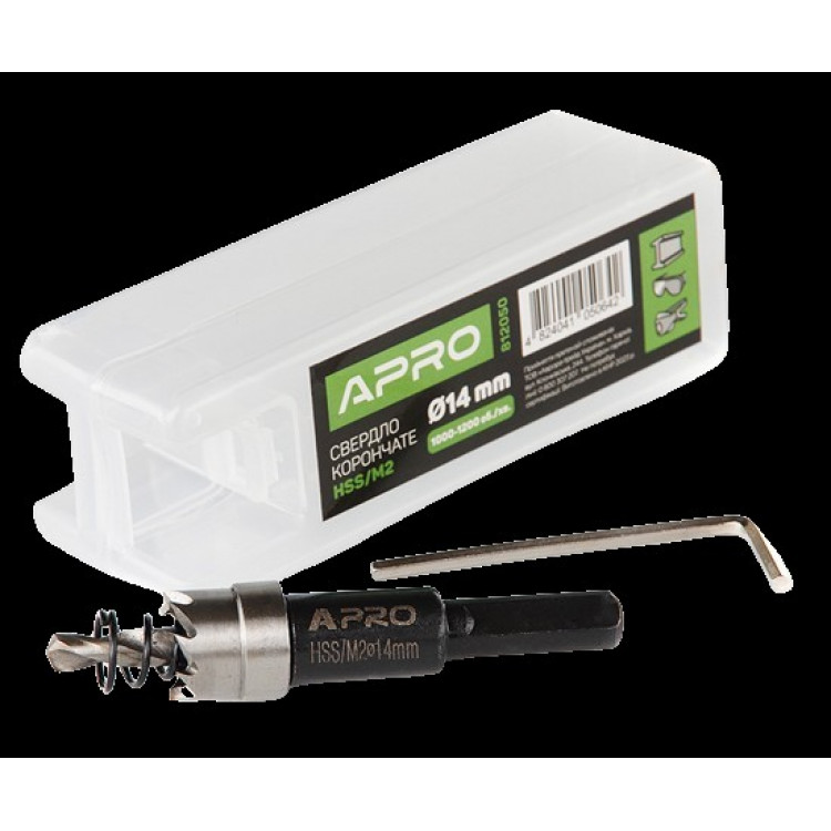 Свердло корончате HSS/М2 APRO, 14мм