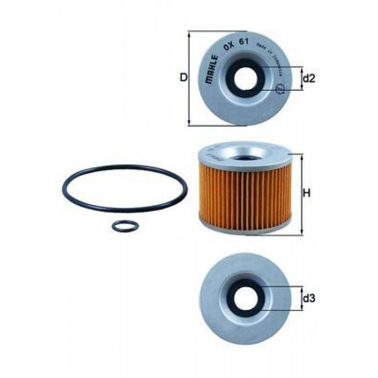 Фільтр MAHLE OX61D