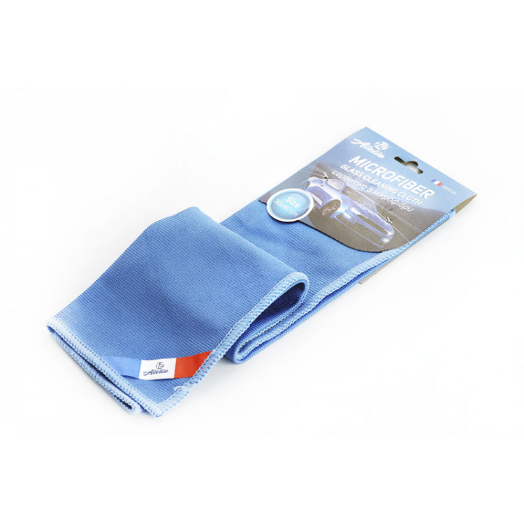 12 ATELIE серветка з мікрофібри для скла (30х40), блакитна