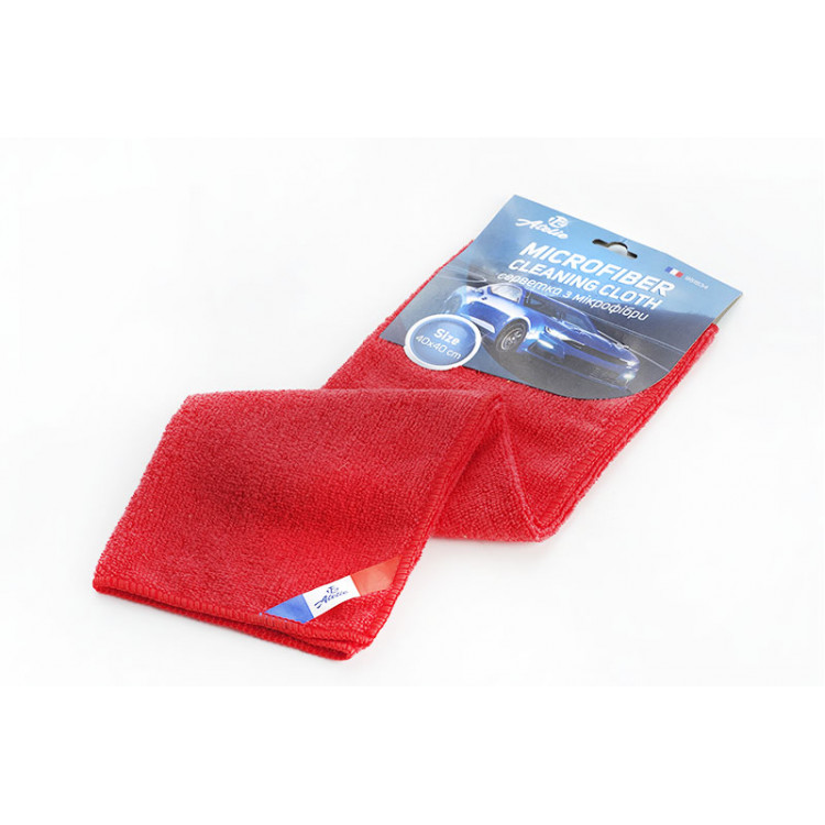 12 ATELIE серветка з мікрофібри універсальна (40х40), червона