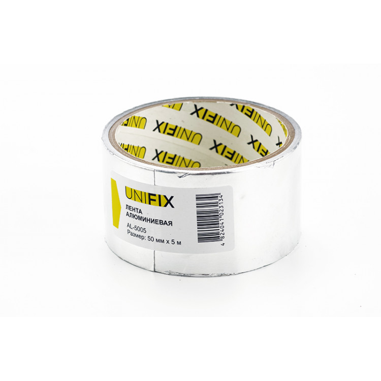 Стрічка клейка алюмінієва 50мм * 5м UNIFIX (6шт/уп)