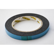 Стрічка клейка двостороння на спіненій основі 12мм*10м UNIFIX  (6шт/уп) (чорний)