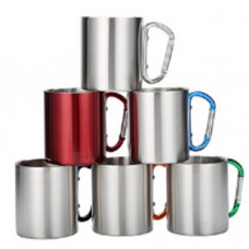 Термокухоль з карабіном metall 300 мл  СИЛА