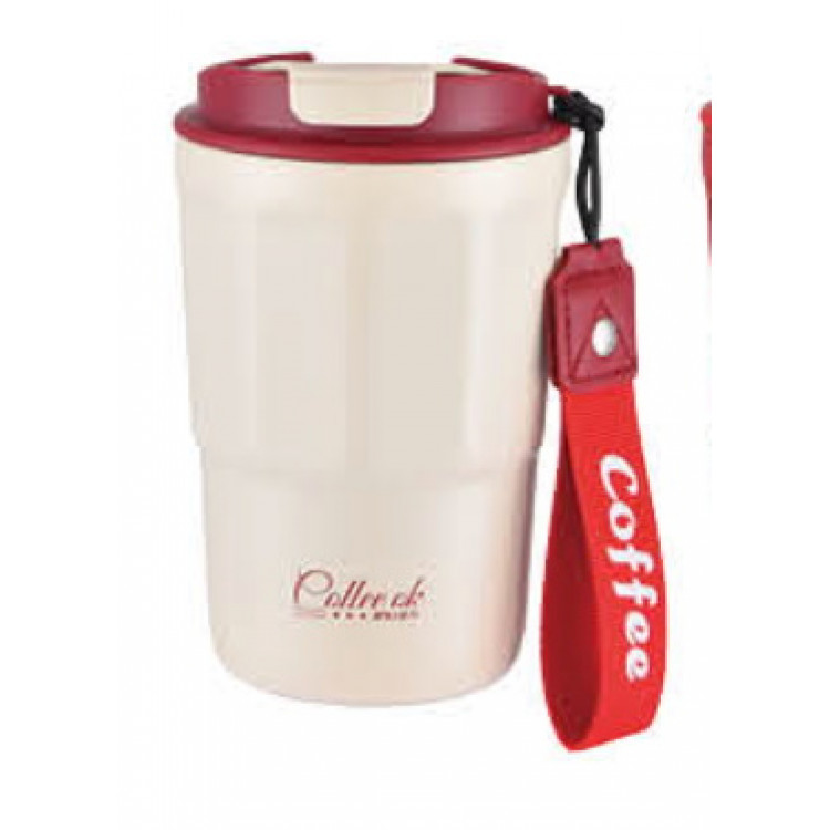 Термокухоль з напувалкою White/Red 400 мл СИЛА