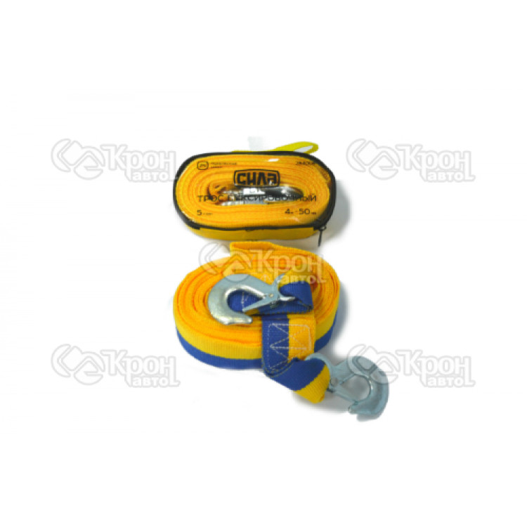 Трос буксирувальний у чохлі 5 тонн, 4м*50мм (сумка)