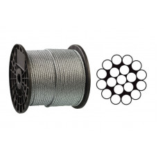 Трос оцинкований 1 мм APRO DIN 3053 (1*19) бухта 200 м
