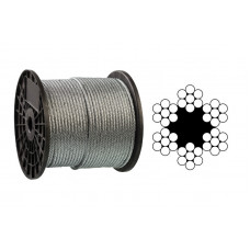 Трос оцинкований 3 мм APRO DIN 3055 (6*7) бухта 200 м