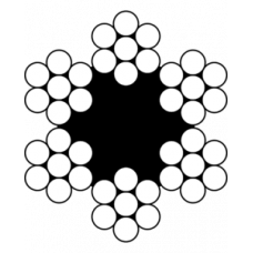 Трос оцинкований 4 мм APRO DIN 3055 (6*7) бухта 200 м