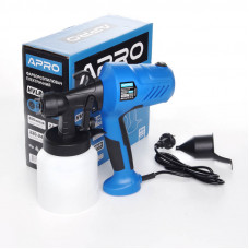 Фарбопульт електричний APRO HVLP 350Вт ?2.5мм 800мл/хв н/б 800мл