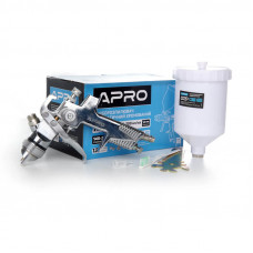 Фарборозпилювач HVLP ?1.3мм в/б пласт. 600мл (хром) APRO