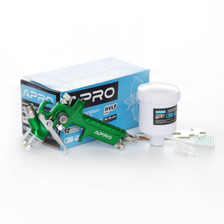 Фарборозпилювач HVLP-Mini ?0.8мм в/б пласт. 100мл APRO