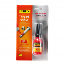 Фіксатор різьби для нерозбірних з'єднань UNIFIX червоний 10 г