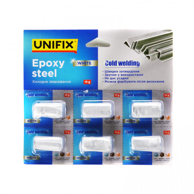 Холодне зварювання UNIFIX білий 10 г (планшет 6шт.)