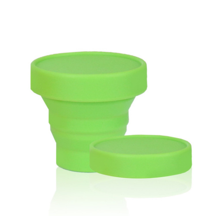 Чашка складана з кришкою зелена (150 мл) СИЛА
