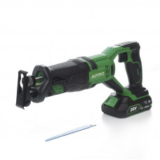 Шабельна пила акумуляторна APRO 20RS 20В (дерево 115мм, метал 10мм, без АКБ)