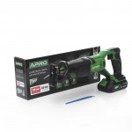 Шабельна пила акумуляторна APRO 20RS 20В (дерево 115мм, метал 10мм, без АКБ)