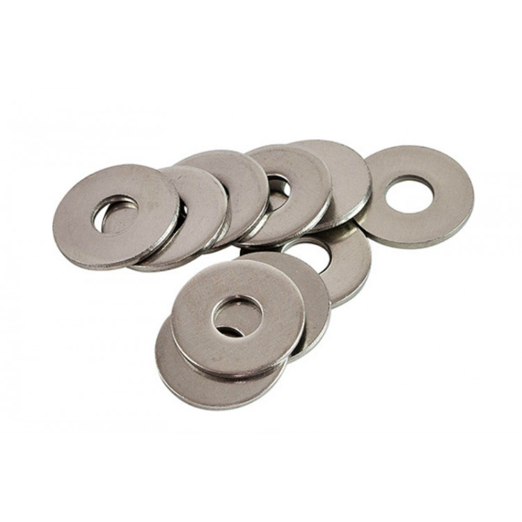 Шайба плоска збільшена 10 мм DIN 9021 цинк білий (пач. 25 шт.)