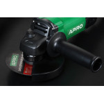 Шліфмашина кутова (болгарка) 125/1450 Р APRO /1450 W / 11000 об/мин / запасні щітки у комп
