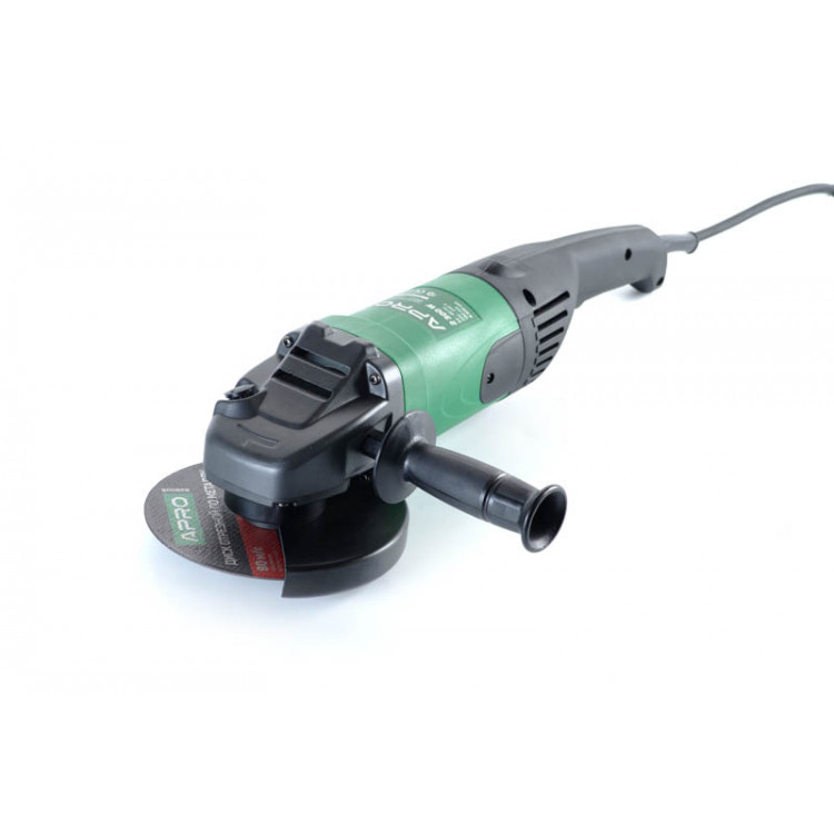 Шліфмашина кутова (болгарка) 180/2300 ПРКМ APRO / 2300 W / 8500 об/хв /плавний пуск, запасні щітки