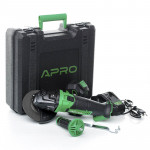 Шліфмашина кутова (болгарка) акумуляторна 125 APRO 20AG 4 A в кейсі  + батарея