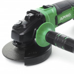 Шліфмашина кутова (болгарка) акумуляторна 125 APRO 20AG 4 A в кейсі  + батарея