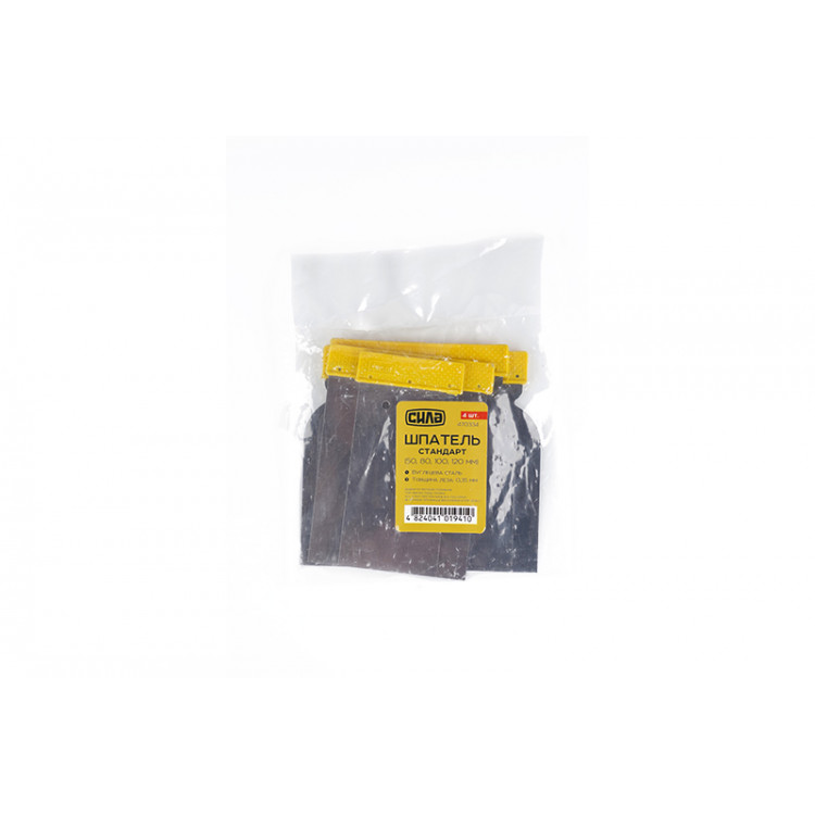Шпатель 50, 80, 100, 120мм (4шт) Стандарт СИЛА