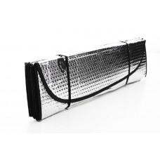 Шторка сонцезахисна 130х60 см срібляста