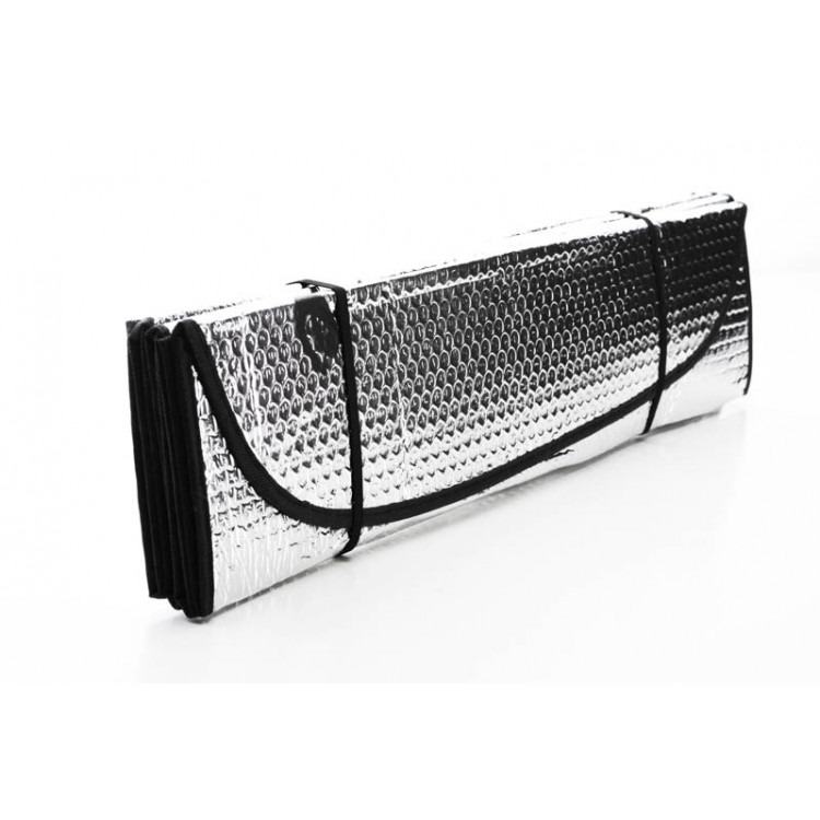 Шторка сонцезахисна 150х80 см срібляста