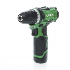 Шуруповерт-дриль акумуляторний APRO 12D/12В/1.5А (кейс 2АКБ, зар.прист