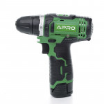 Шуруповерт-дриль акумуляторний APRO 12D/12В/1.5А (кейс 2АКБ, зар.прист