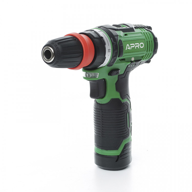 Шуруповерт-дриль акумуляторний APRO 12DС/12В/DFR/1,5А (кейс 2АКБ, зар.прист)