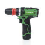 Шуруповерт-дриль акумуляторний APRO 12DС/12В/DFR/1,5А (кейс 2АКБ, зар.прист)